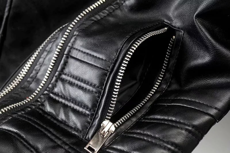 Women's Faux Leather Moto Jacket