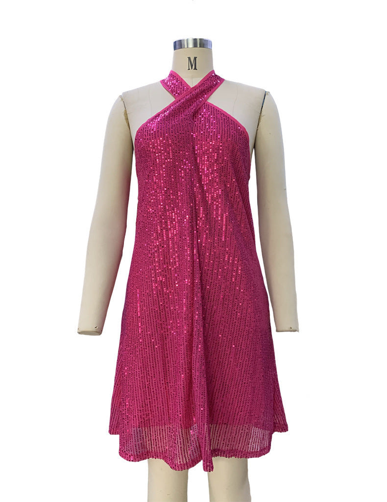 Women's Fashion Elegant Halter Dress